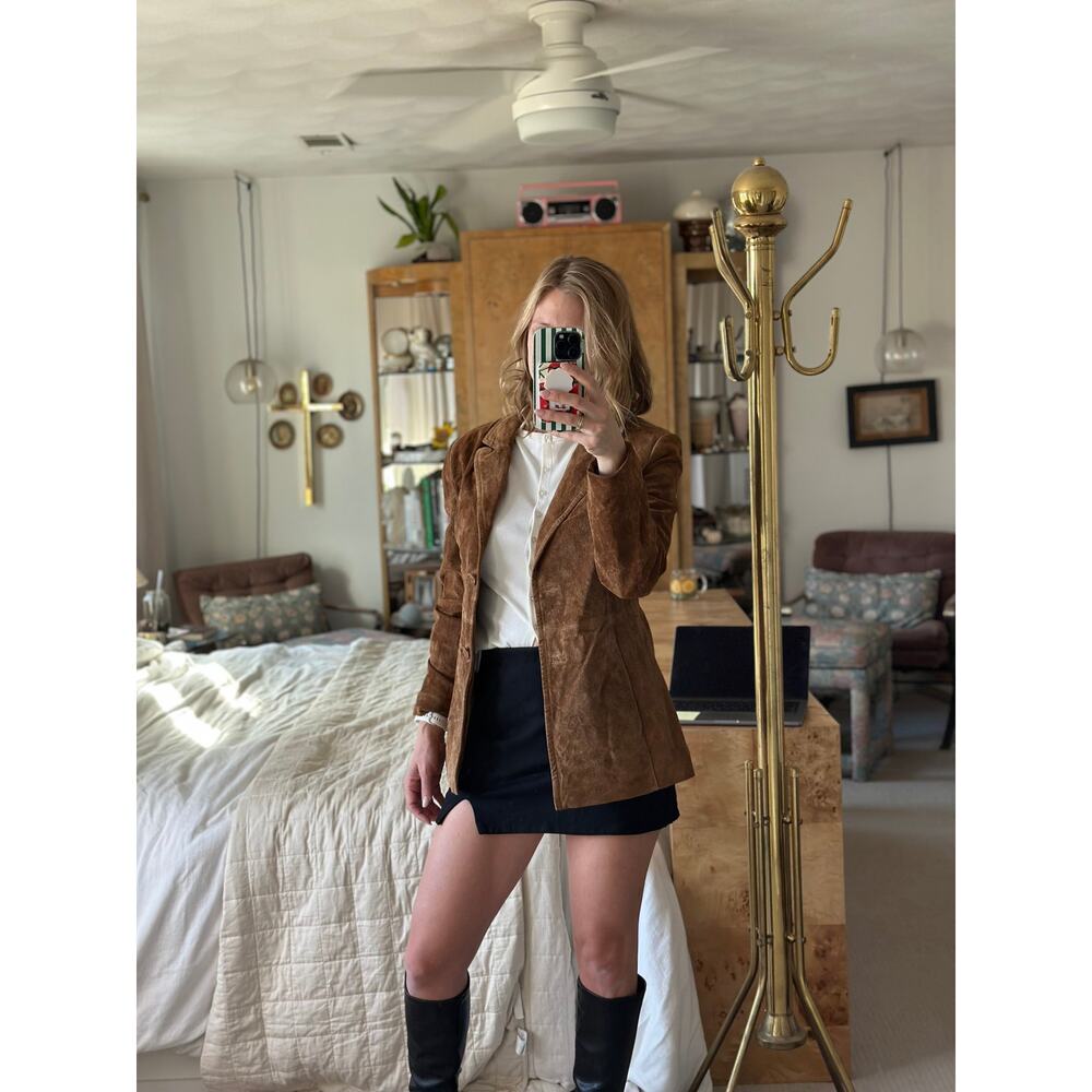 St. John's Bay Suede Genuine Leather Jacket